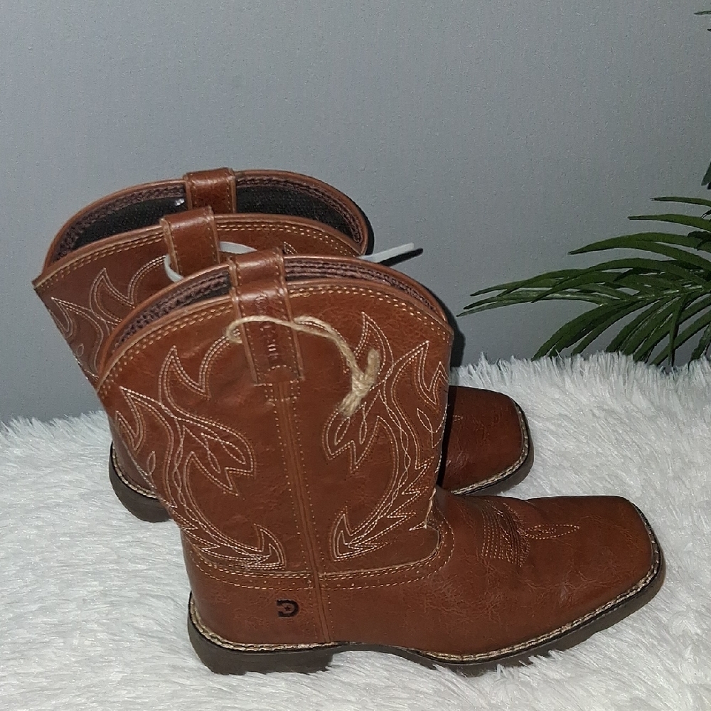 Lil' Durango Big Kids' 8" Rodeo Brown Western Boot Size 3M
